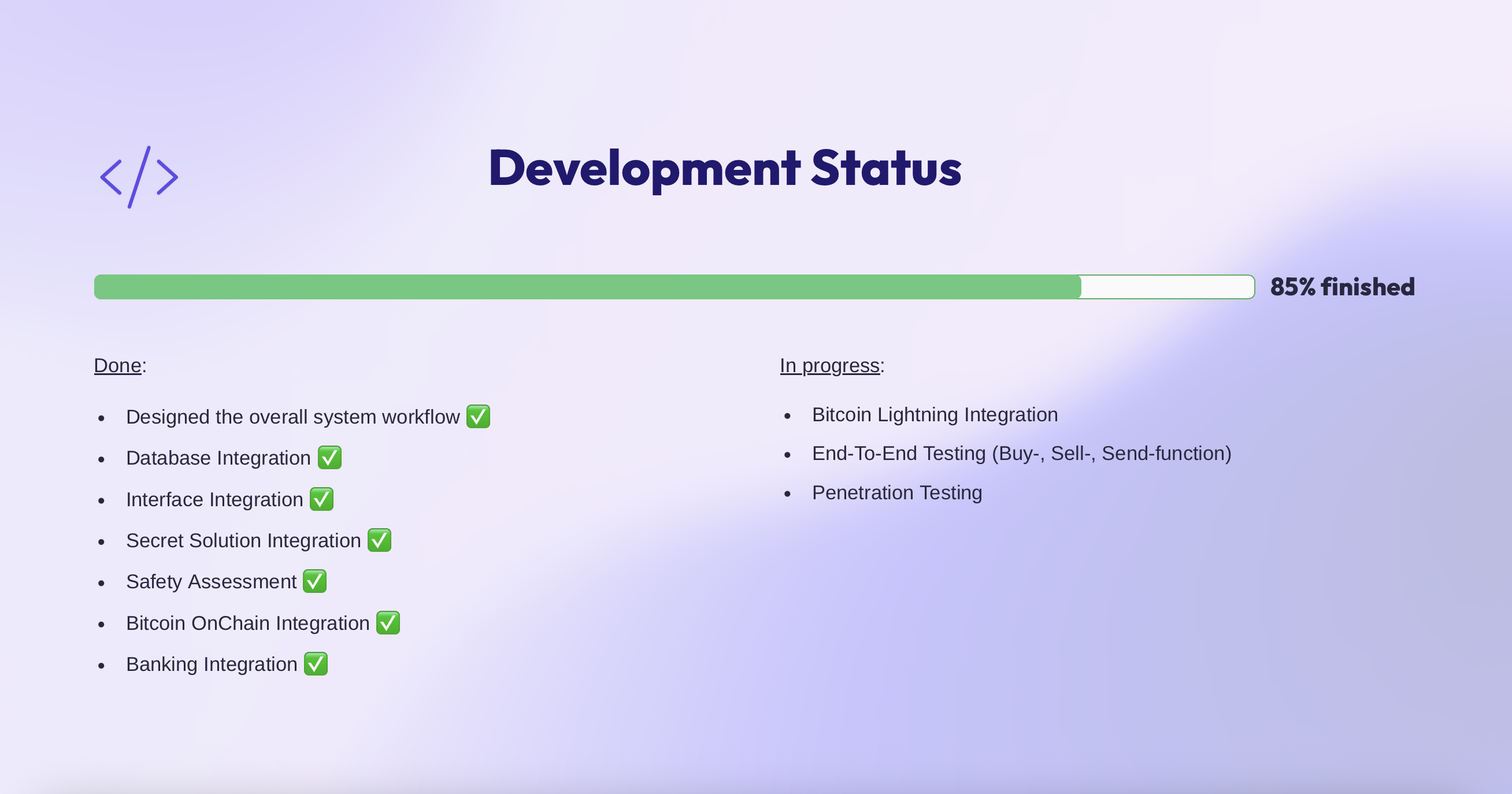 Development Status